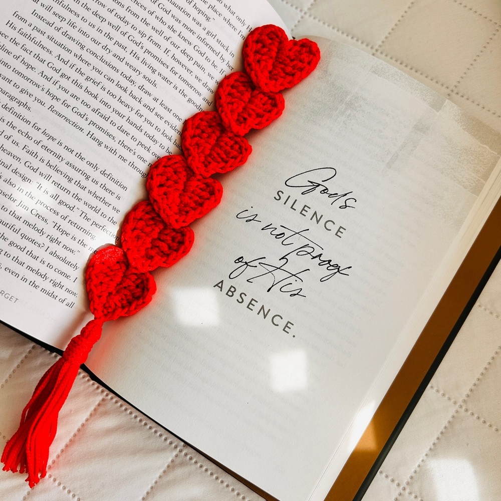 Handcrafted Heart Bookmark